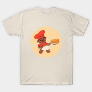 Cute Bear Baking bread T-Shirt